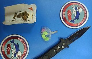 Çankırı’da polis kontrolünde uyuşturucu ele...