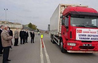 Çankırı’dan deprem bölgesi İzmir’e yardım