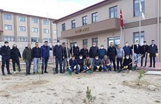 Ceza İnfaz Kurumunda 4 bin 500 fidan toprakla buluştu