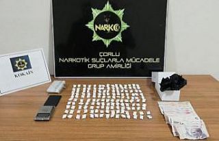 Çorlu’da kokain ele geçirildi