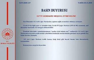 Covid ile ilgili sorunlar için 112’yi meşgul etmeyin