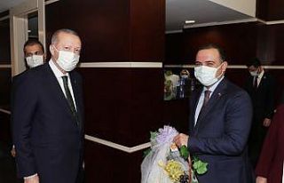 Cumhurbaşkanı Erdoğan’a üzümlü teşekkür