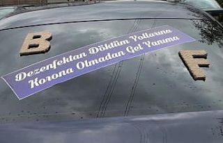 Damat, gelin arabasına öyle bir yazı yazdı ki...