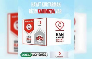 Denizli Müftülüğünden Kızılay’a destek