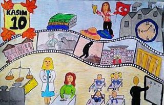 Denizli’de Atatürk’ü en iyi minik Zeynep anlattı