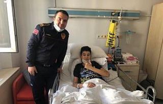 Depremzede Günay Özışık, kahramanını ağırladı