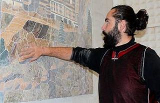 Dev sektörün atıklarını sanata dönüştürüp...