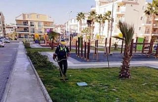 Didim’de Park Bahçeler Müdürlüğü çalışmalarını...