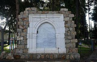 Dokumpark’a Selçuklu burç kitabesi sergileniyor
