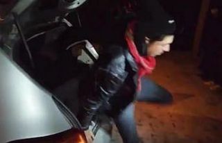 ‘Dur’ ihtarına uymayan otomobilin bagajında...