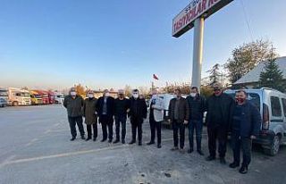 Düzcespor’dan Kamyoncular Kooperatifine ziyaret