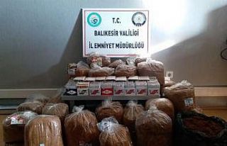 Edremit’te 4 bin adet makaron ele geçirildi
