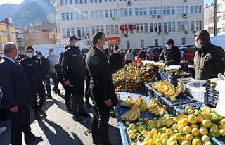 Eğirdir’de pazar esnafına denetim