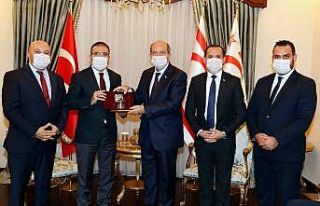 EkoAvrasya’dan Ersin Tatar’a hayırlı olsun ziyareti