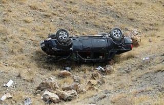 Elazığ’da araç şarampole uçtu: 1 yaralı