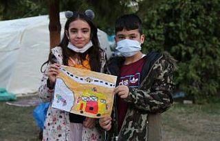 Elif’i kurtaran AFAD Erzurum ekibine Kayra ve Saltuk...