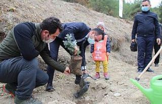 Emekli öğretmenler ’Milli Ağaçlandırma Günü’nde...