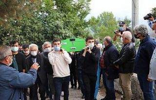Enkaz altında kalan Bildirici son yolculuğuna uğurlandı