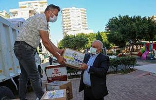 Erdemli Belediyesinden İzmirli depremzedelere destek