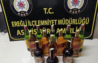 Ereğli’de kaçak içki ele geçirildi