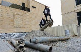 Ermenistan’ın sivillere attığı roketler müzede...