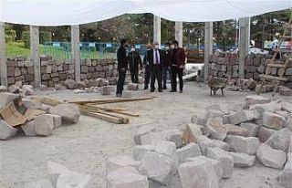 Ertuğrul Gazi Mescidi ile Dar-ül Kurra inşaatı...