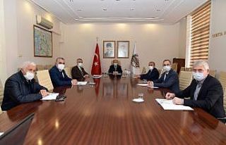 Esnaf odası başkanlarına Covid-19 bilgilendirmesi