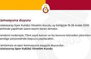 Galatasaray seçime gidiyor