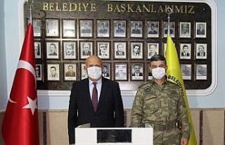 Garnizon Komutanı Tunoğlu’ndan Başkan Pekmezci’ye...