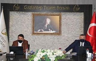 Gaziantep Ticaret Borsası meclisi video konferansla...