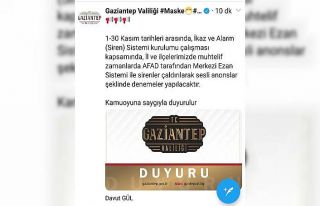 Gaziantep’te "siren" sesi uyarısı