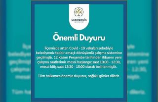 Germencik Belediyesi dönüşümlü çalışma sistemine...
