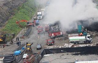 Giresun’da çöp tesisinde yangın