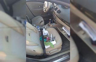 Gölbaşı’nda jandarmanın durdurduğu araçta...