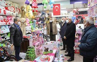 Güder, esnafın sorunlarını dinledi