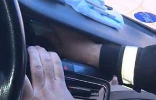 Gümrükten geçmeye çalışan otomobilin klimasında...