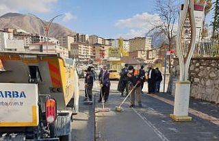 Hakkari Belediyesinden genel temizlik