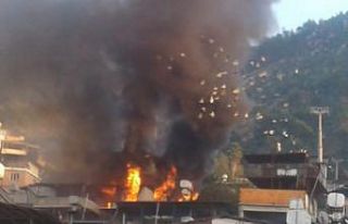 Hatay’da korkutan ev yangını