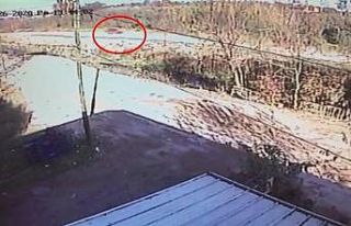 Hırsız ile polis arasında nefes kesen anlar kameraya...