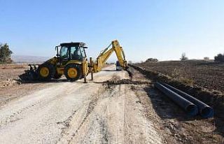 İnönü Yukarı Ilıca 2’nci etabında yol yapım...