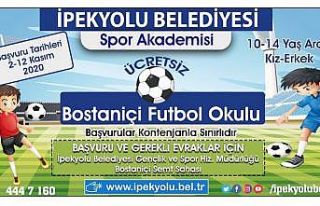 İpekyolu Belediyesi Bostaniçi Futbol Okulu açılıyor