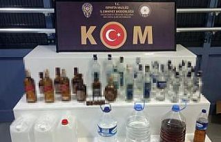 Isparta’da sahte içki operasyonu