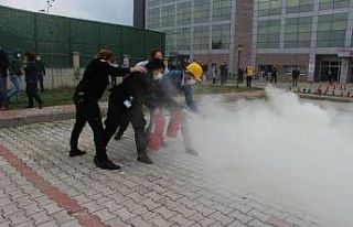 İtfaiyeden ‘yangın’ eğitimi