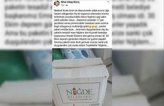 İzmir’de yaşayan Niğdeli depremzedenin paylaşımı...