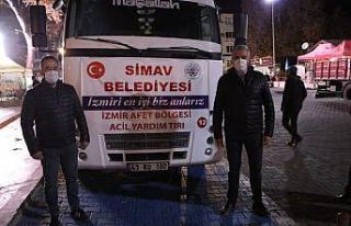 İzmirli depremzedelere Simav’dan yardım