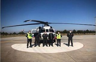 Jandarmadan helikopter destekli trafik denetimi