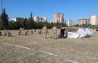 Jandarmadan uygulamalı “Doğal Afetler ve Çadır...