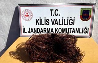 Kablo hırsızları yakalandı