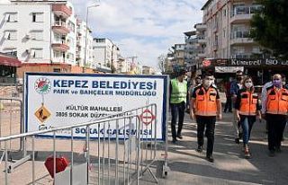 Kafeler Caddesi güzeleşiyor