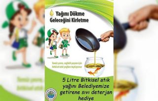 Kaman Belediyesinden "Bitkisel atık yağ getir,...